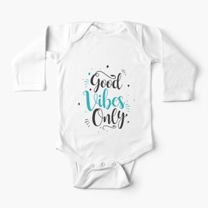 Good Vibes Only Baby Long Sleeve Onesie